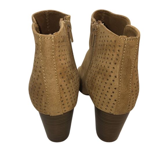 Old Navy Women's Shoes 8 Brown Open Toe  Ankle Boots Booties - Picture 4 of 8